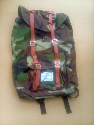 Mochila Camuflaje Militar Marrón y Verde