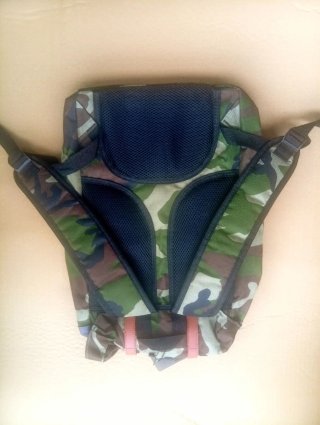 Mochila Camuflaje Militar Marrón y Verde