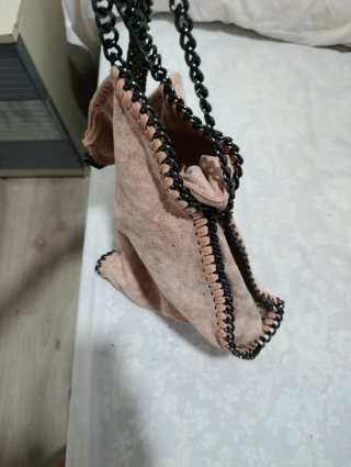 Bolso de fiesta dorado y rosa