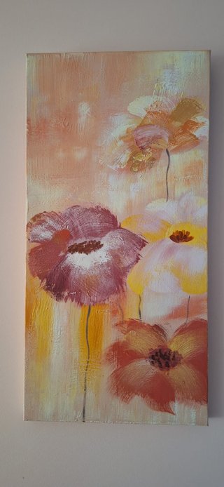 3 cuadros decorativos flor y espirales