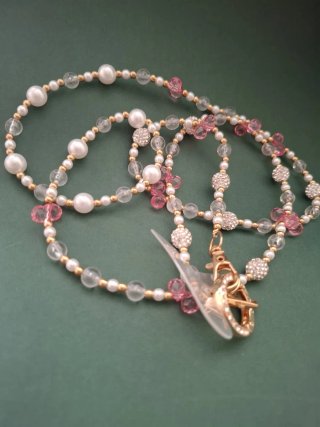 Colgante / Cordón para móvil de perlas y cristales