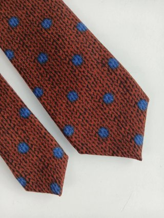 Cravatta Gierremilano Pois Blu Marrone