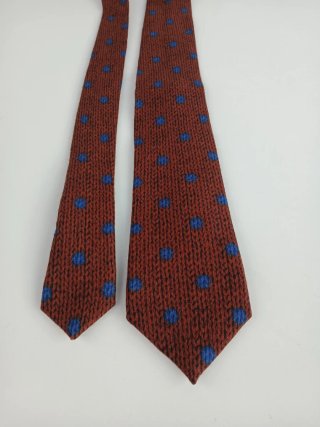 Cravatta Gierremilano Pois Blu Marrone