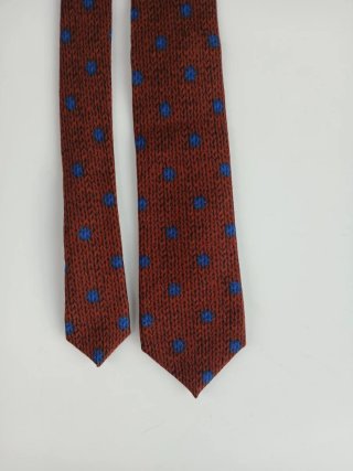 Cravatta Gierremilano Pois Blu Marrone