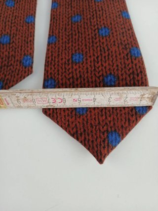 Cravatta Gierremilano Pois Blu Marrone
