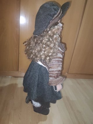 Muñeca estilo rústico años 80-90