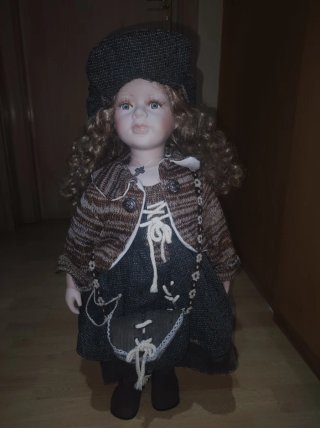Muñeca estilo rústico años 80-90