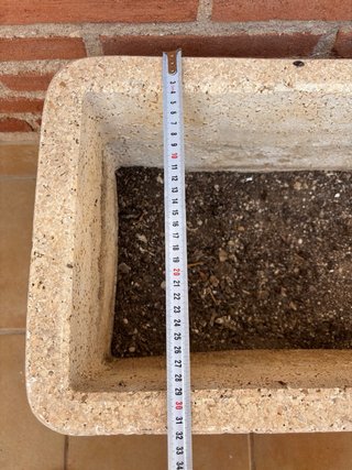 Macetero de granito para exterior