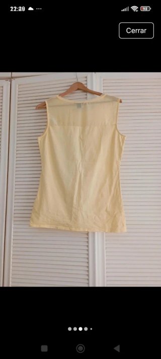 Camiseta tirantes encaje mujer