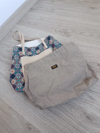 Bolso Tous Geométrico Original Beige Multicolor