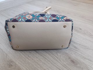 Bolso Tous Geométrico Original Beige Multicolor