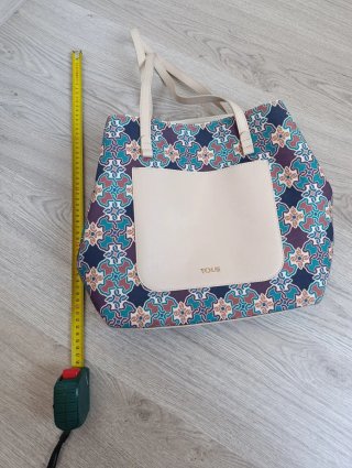 Bolso Tous Geométrico Original Beige Multicolor