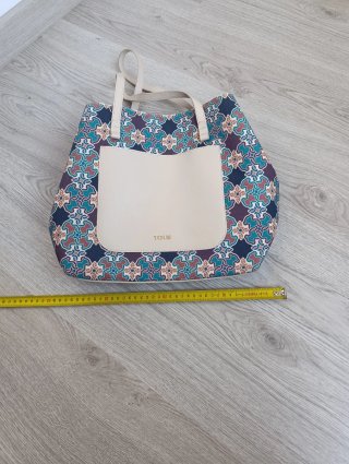 Bolso Tous Geométrico Original Beige Multicolor