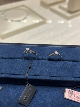 Anillo Oro Blanco 18K Diamante 0.20cts