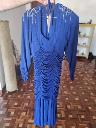 Vestido de fiesta azul