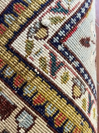Tappeto Persiano Nain Blu e azzurro 262x190seta