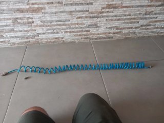 Mangueira Compressor Espiral Azul