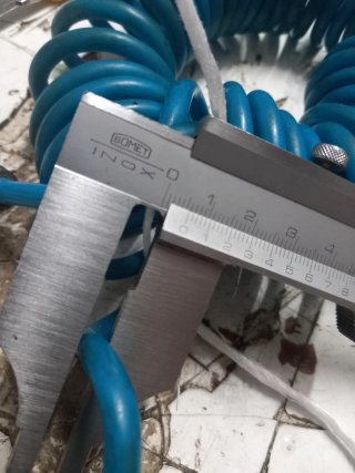 Mangueira Compressor Espiral Azul