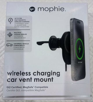 Mophie Soporte Coche Carga Inalámbrica Magnético