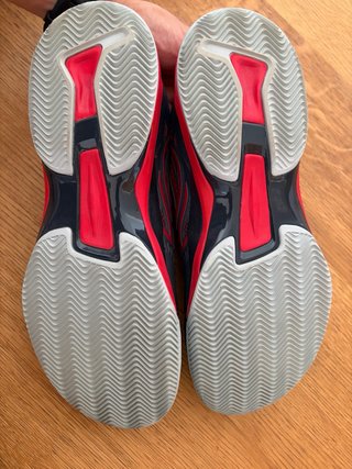 Zapatillas pádel Artengo hombre azul/rojo
