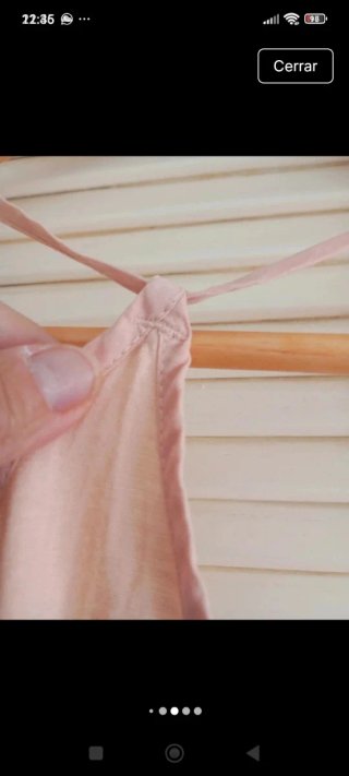 Camiseta tirantes Zara rosa encaje