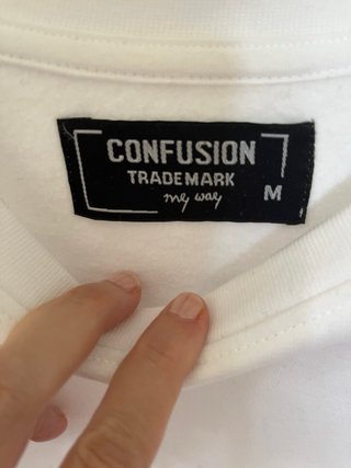 Sudadera blanca CONFUSION talla L