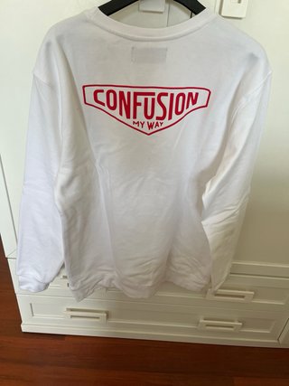 Sudadera blanca CONFUSION talla L