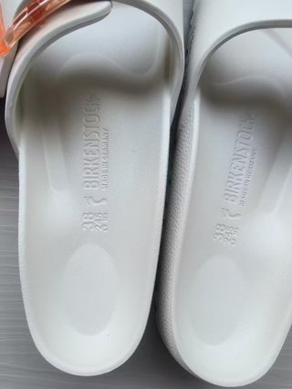 Birkenstock Gizeh 38 Rosa/Bianco