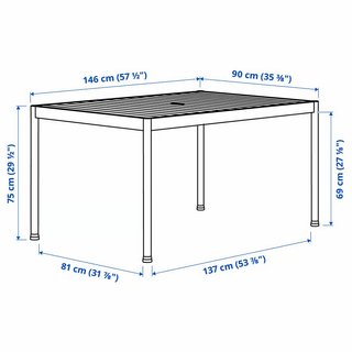 Mesa de jardín Ikea Segerön