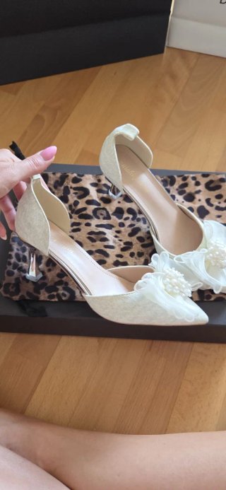 Tacones Joya Marfil Talla 38