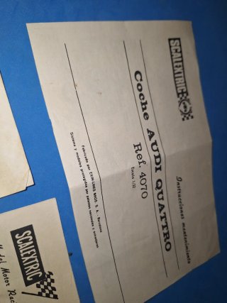 Scalextric Exin Instrucciones Mantenimiento Coches