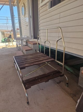Escalera para mobil home