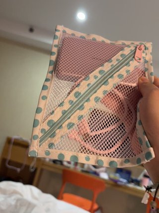 Bolsa de malla con cremallera