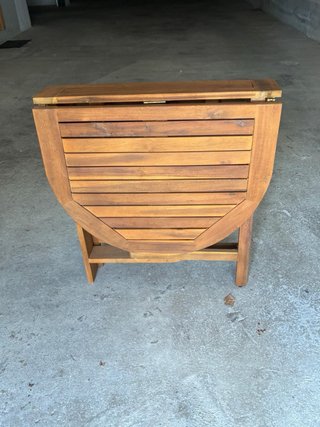 Mesa plegable madera exterior 120x70cm