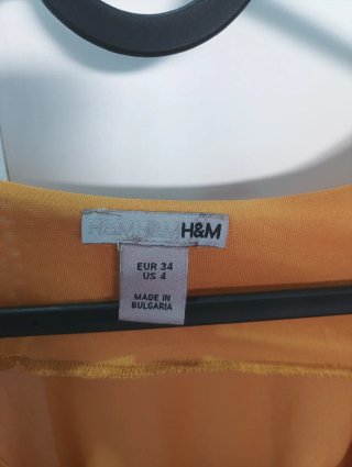 Vestido H&M Naranja Talla M