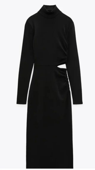Vestido Zara Negro Talla L