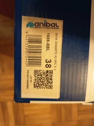 Botas de seguridad. 38. Anibal.