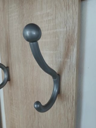 Conjunto recibidor madera con espejo y zapatero