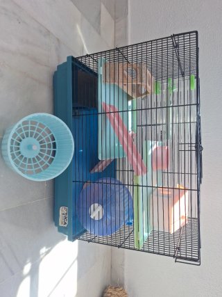 Jaula para hámster/roedor con accesorios