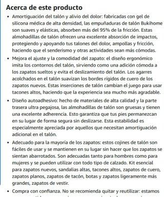 6 Pares Almohadillas Talón Anti Rozaduras