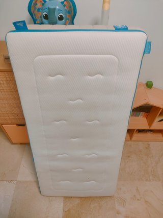 Cuna bebé blanca MICUNA 120x60 + colchón
