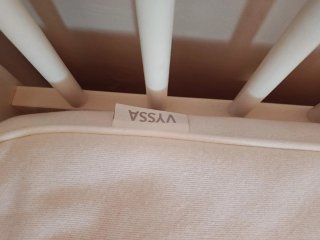 Cuna IKEA blanca+colchón con funda desmontable