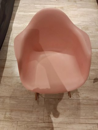 Silla Mecedora Rosa Moderna