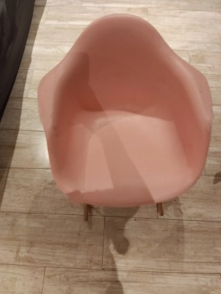 Silla Mecedora Rosa Moderna