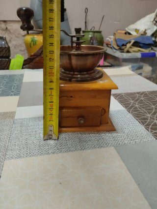 Molinillo de café vintage madera y metal