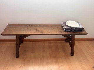 Banco o pie de cama ( madera de olmo)