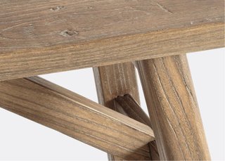 Banco o pie de cama ( madera de olmo)