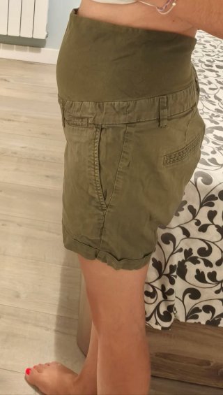 Pantalones cortos premamá vaqueros y tela fina