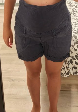 Pantalones cortos premamá vaqueros y tela fina
