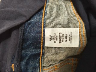 Pantalones cortos premamá vaqueros y tela fina
